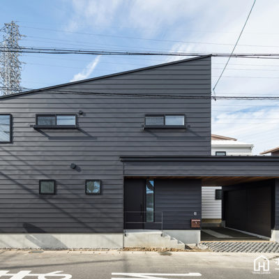 THE Black Garage House