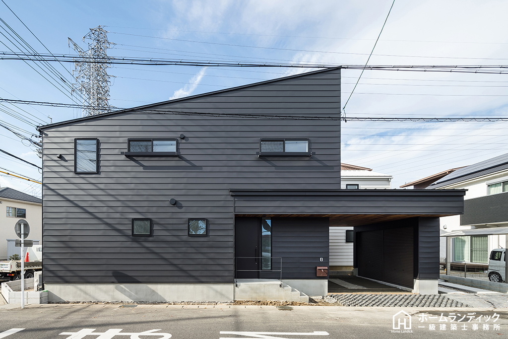 THE Black Garage House